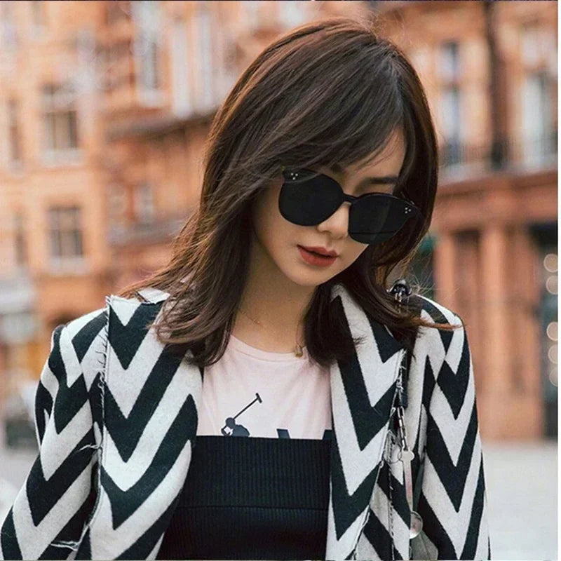 Fashion Round Men and Women Sunglasses Uv400 Fashion Classic Sunglasses Large Frame Sunglasses